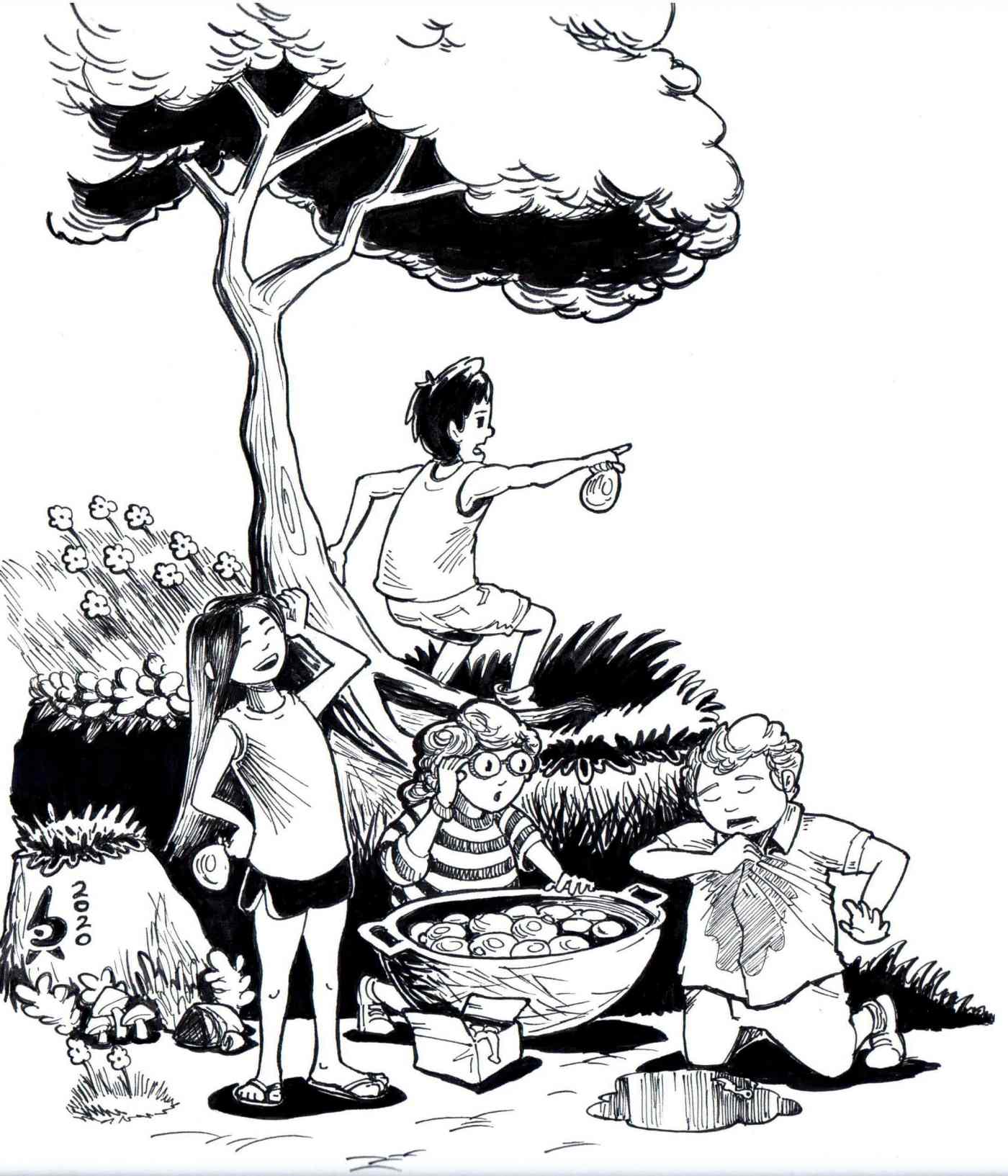 Water balloon war outpost