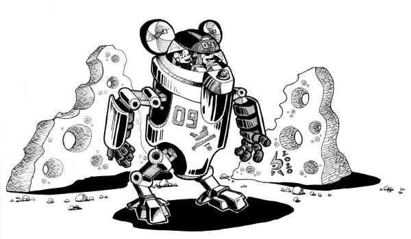 Mouse police robot