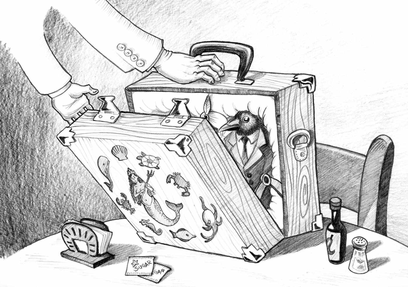 Tiny Paper Man Short Story Pencil Cover